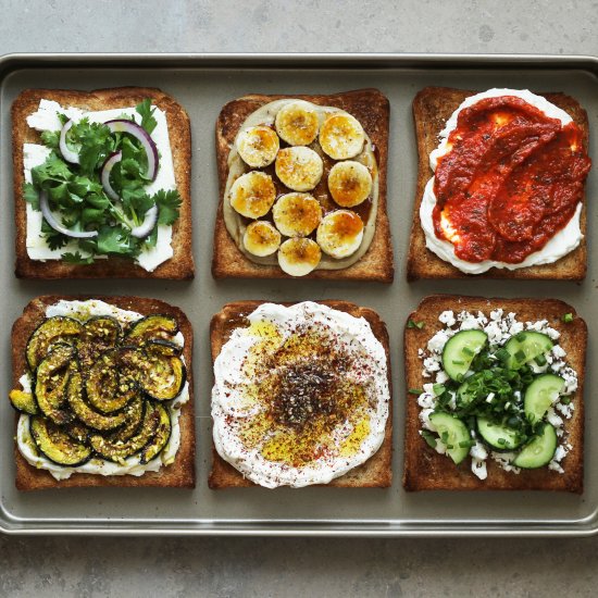 winter toast toppings