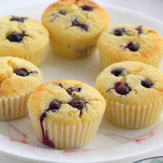 Blueberry and Lemon Cupcakes