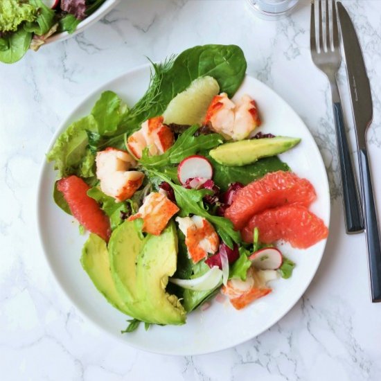 Grapefruit, Avocado & Lobster Salad