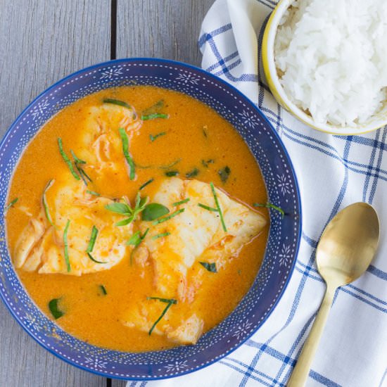 Easy Thai Red Curry Cod