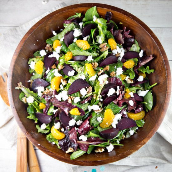 Roasted Beet Salad with Goat Cheese