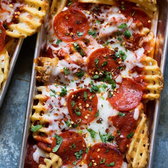 Waffled Pizza Fries