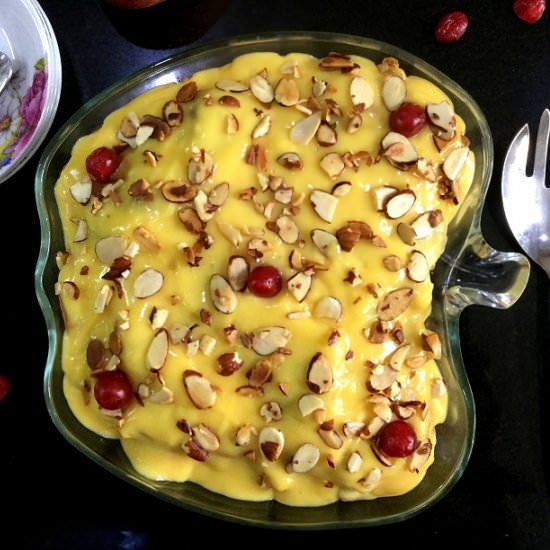 Fruit Custard Trifle Pudding