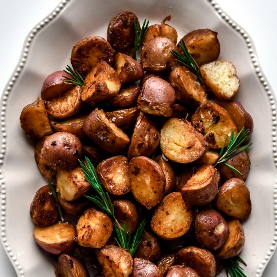 Crispy Stovetop Roasted Red Potatoe