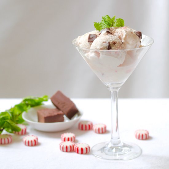 Peppermint fudge Ice Cream