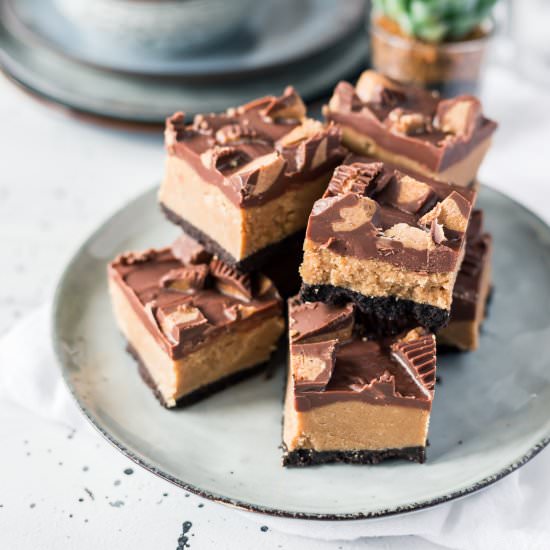 No Bake Chocolate Peanut Butter Bar