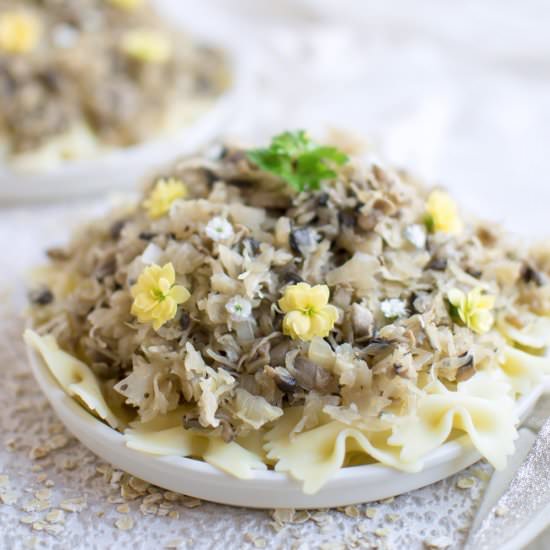 Farfalle with Sauerkraut