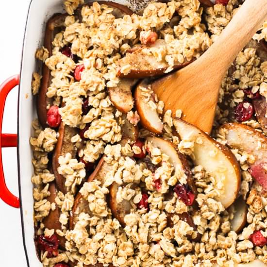 Pear Cranberry Crisp