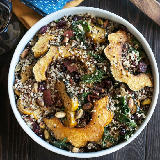 Harvest Squash Avocado Quinoa Salad