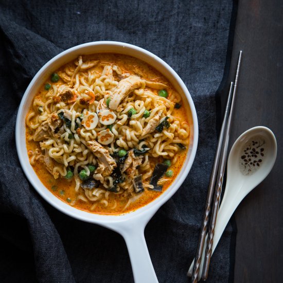 Thai Red Curry in a Hurry Ramen