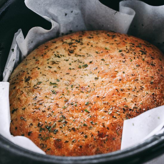 Slow Cooker Basil Pesto Bread