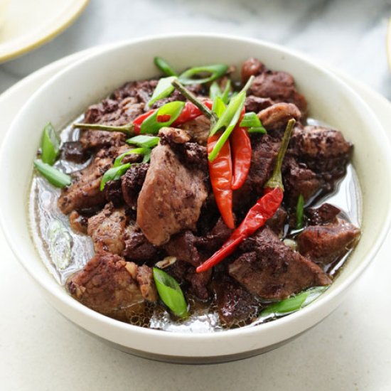 FILIPINO PORK BLOOD STEW