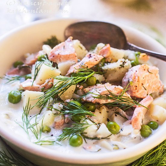 Dilled Fresh Salmon Chowder