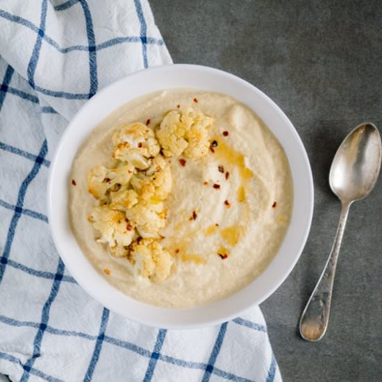 Creamy Roasted Cauliflower Soup