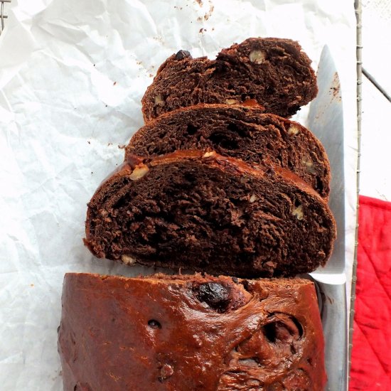 Chocolate Mocha Pecan Bread