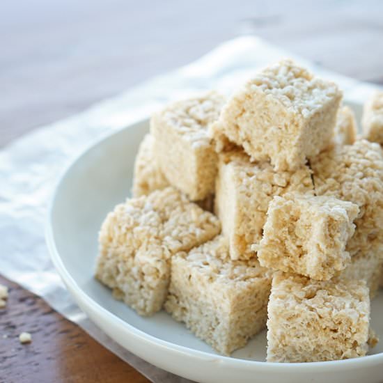 Vegan Crispy Rice Squares