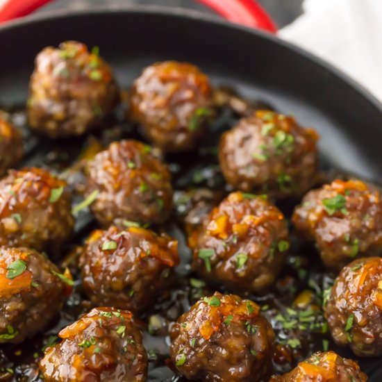 Marmalade Meatballs