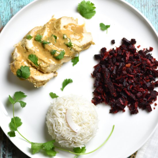 Coconut Lime Chicken & Coconut Rice