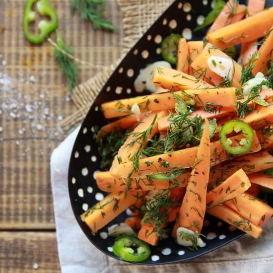 Dill Infused Fermented Carrots