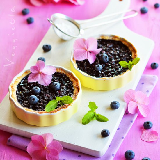 Vegan Tart with Blueberries