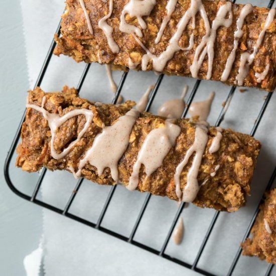 Carrot Cake Breakfast Bars