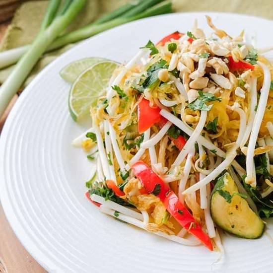 Vegan Spaghetti Squash Pad Thai