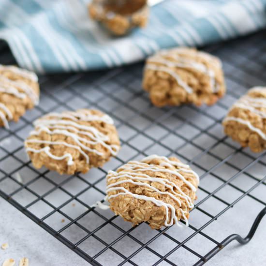 Cinnamon Roll Breakfast Cookies