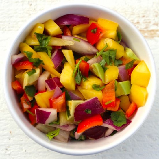 Mango Salsa with Lime Juice