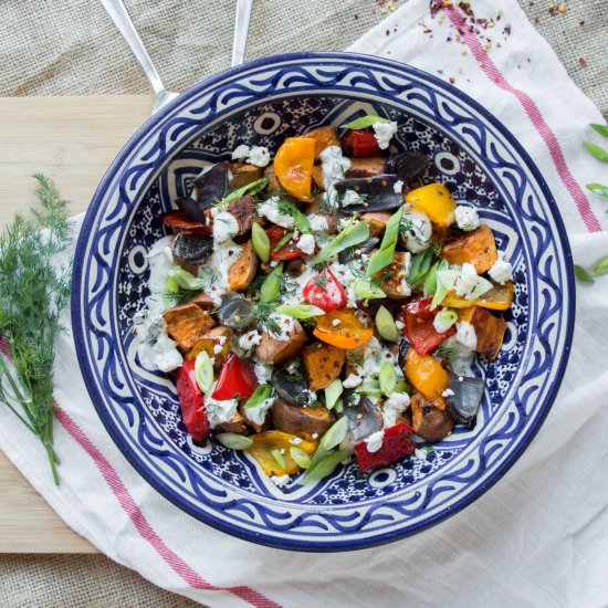 Sweet Potato Salad With Herb Yogurt