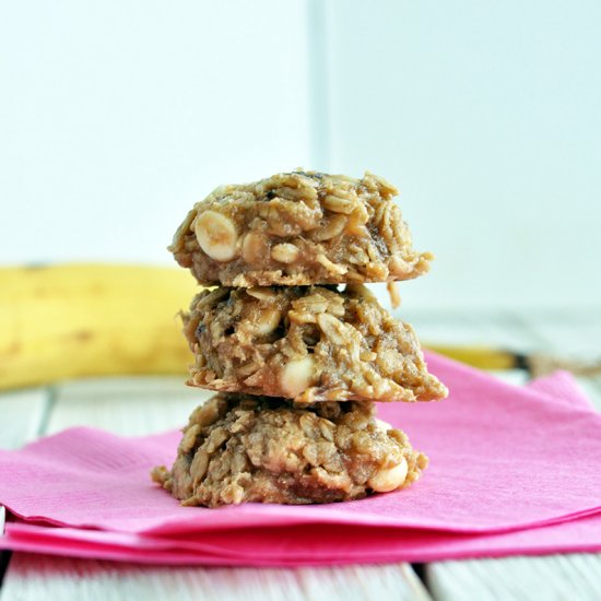 Banana White Chocolate Cookies