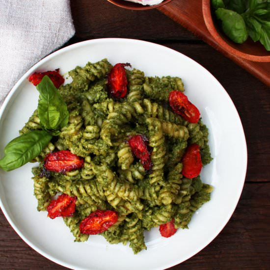 Pesto Pasta with Hemp Hearts