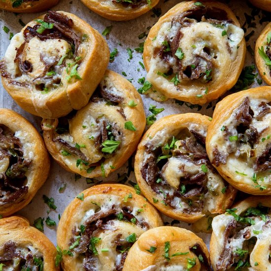 Cheese Steak Pinwheels