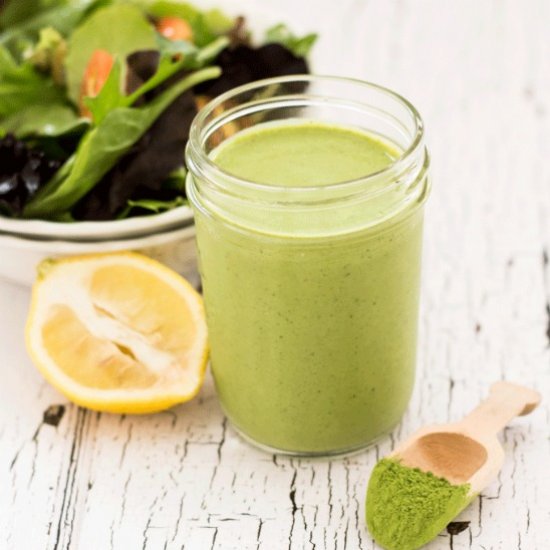 CREAMY GREEN TEA SALAD DRESSING