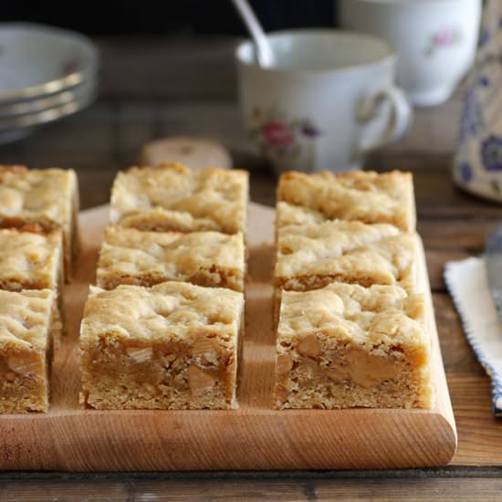 Double Peanut Butter Blondies