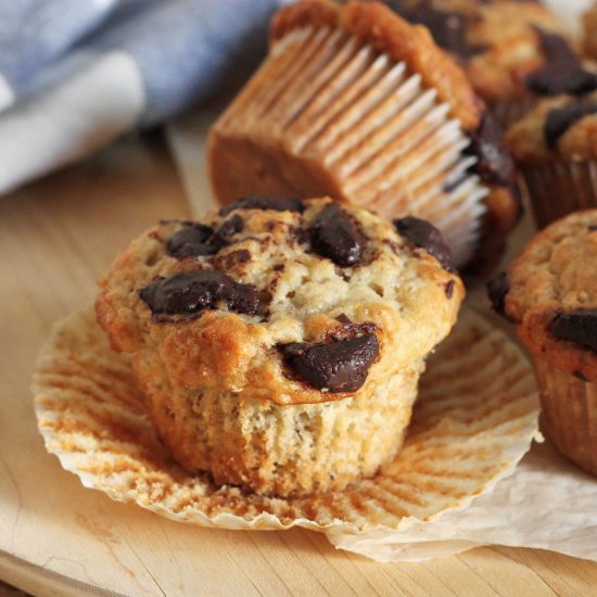 Best Banana Oat Muffins