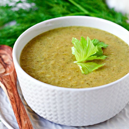 Paleo Creamy Broccoli Dill Soup