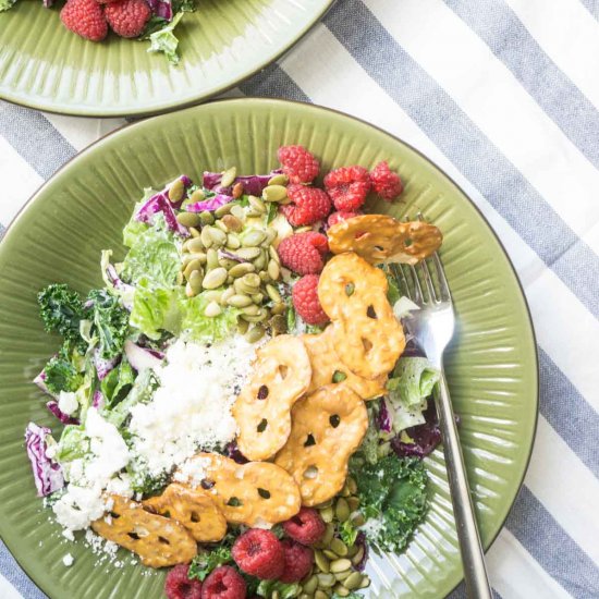 raspberry pretzel salad