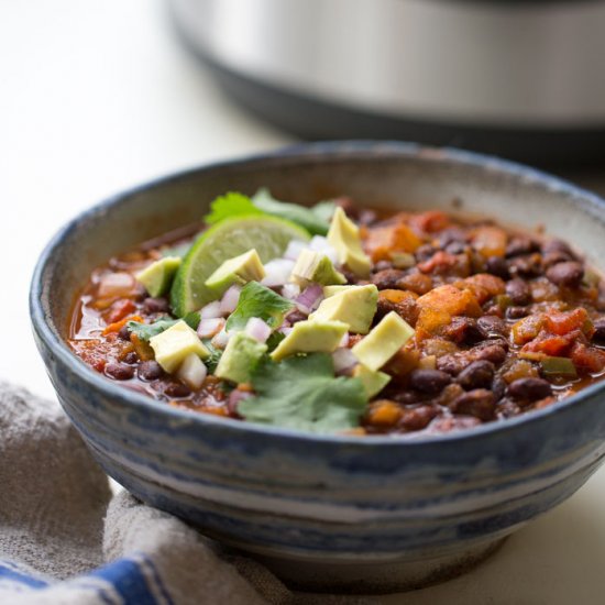 Instant Pot Black Bean Chili