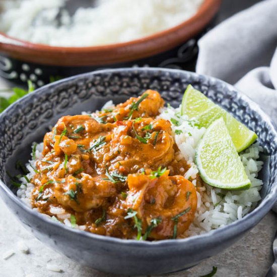 Healthy Coconut Shrimp Curry