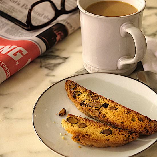 Almond and Pistachio Biscotti