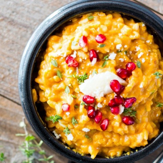 PUMPKIN GOAT CHEESE RISOTTO