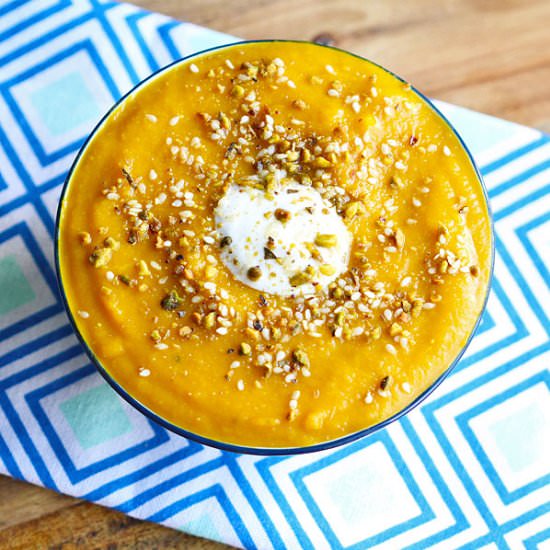 Moroccan Pumpkin & Chickpea Soup