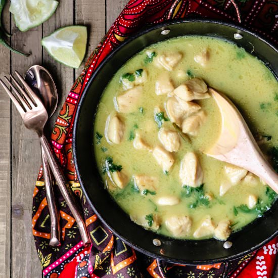 Quick Coconut Lime Chicken Curry