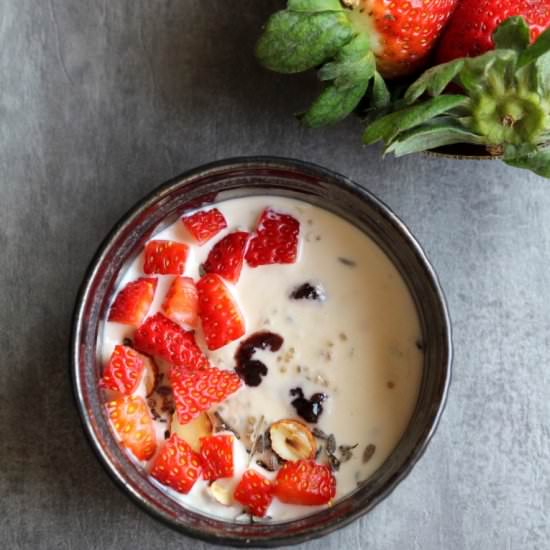 Quinoa Pudding with Strawberries