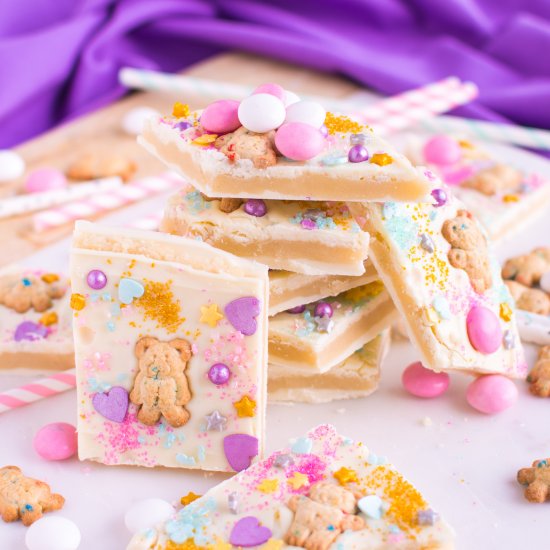 Sugar Cookie Dough Unicorn Bark