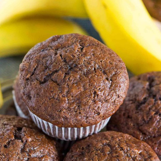 Chocolate Banana Muffins