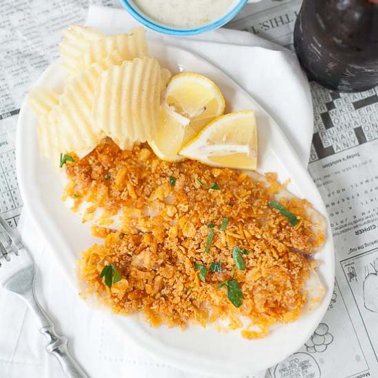 Best Potato Chip Crusted Baked Fish