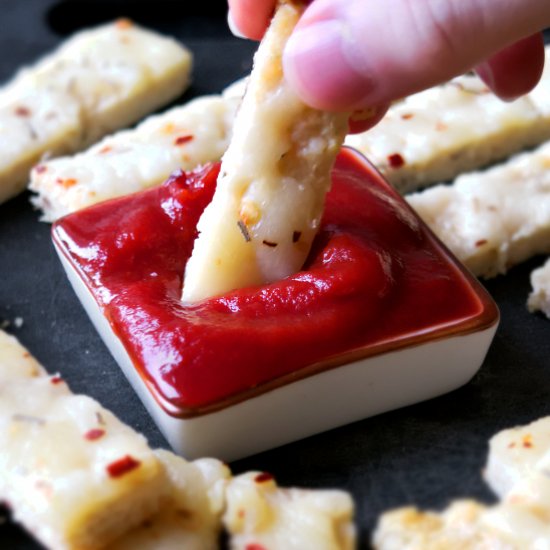 Cauliflower breadsticks