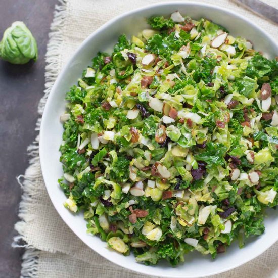 Shredded Brussels Sprouts Salad