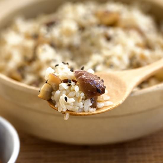 Pressure Cooker Chestnut Rice